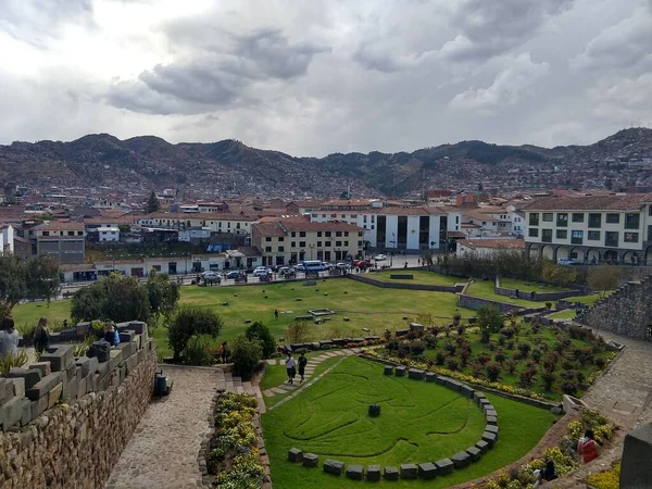 Edifícios Inca Cusco Peru — Fotografia de Stock