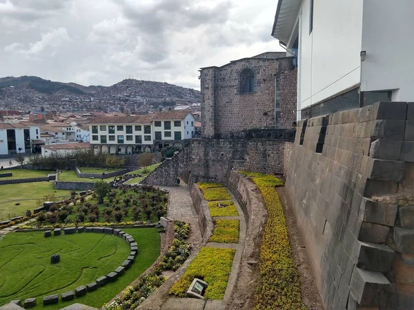 Inca Épületek Itt Cusco Peru — Stock Fotó