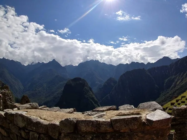Machu Picchu Inca山区建筑废墟 — 图库照片
