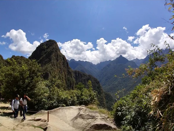 Machu Picchu Inka Bauruinen Den Bergen — Stockfoto