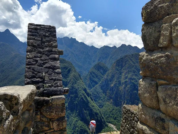 Machu Picchu Inka Bauruinen Den Bergen — Stockfoto