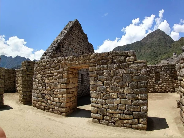 Machu Picchu Inka Konstruktionsruiner — Stockfoto