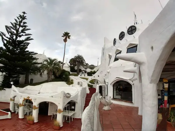 Uruguay 'ın Punta del este şehrindeki Casapueblo' nun güzel manzarası 