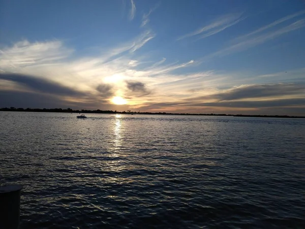 stock image beautiful sunset over the guaiba lake in porto alegre brasil