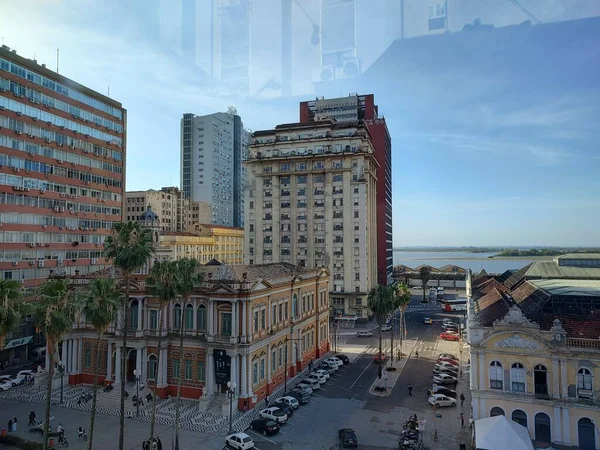 Porto alegre brasil şehri manzarası
