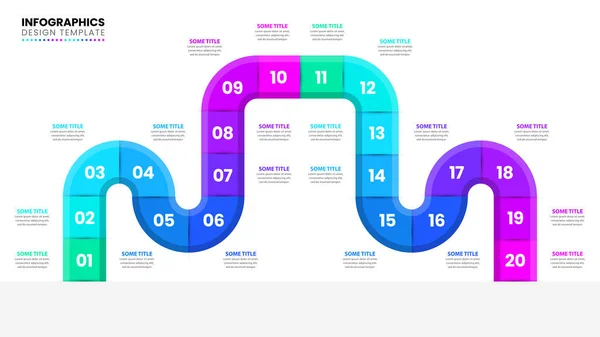 Infographic Template Options Steps Timeline Can Used Workflow Layout Diagram — Stock Vector