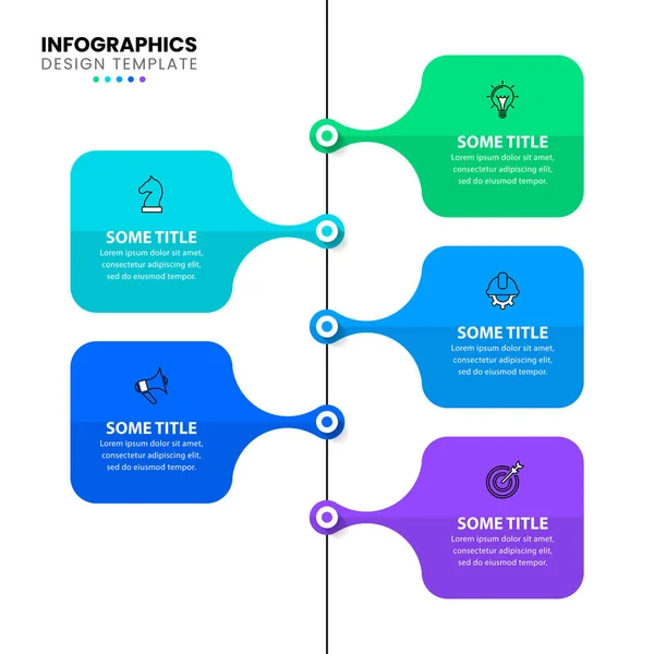 Infographic Template Icons Options Steps Squares Can Used Workflow Layout — vektorikuva