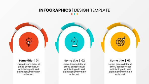 Infographic Template Icons Options Steps Abstract Circles Can Used Workflow — Stock Vector
