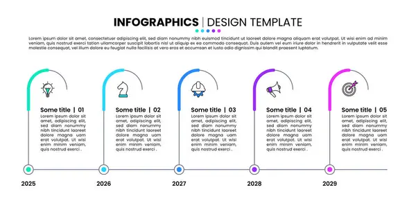Infographic Template Icons Options Steps Timeline Can Used Workflow Layout Stock Vector