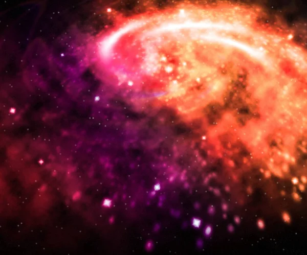 Mystisk Violett Galax Bakgrund Himmelska Skönhet Och Kosmiska Underverk — Stockfoto