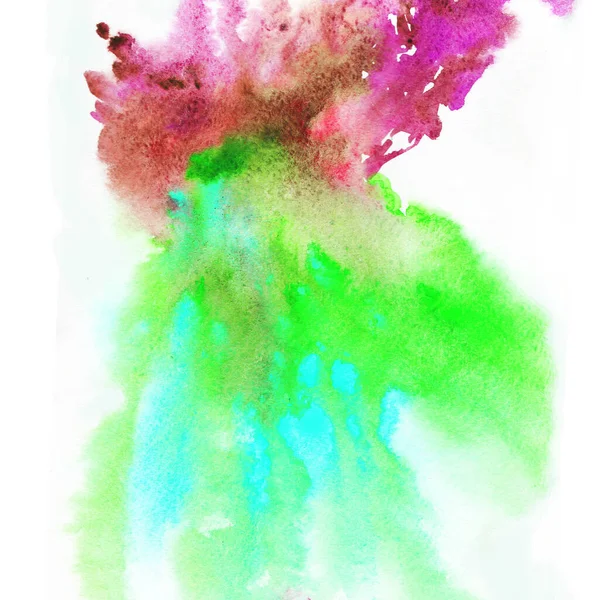Artistic Abstract Hand Drawn Watercolor Background Expressive Vibrant Design — Stock Photo, Image
