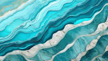 Sakinleştirici Sular: Turkuaz Mermer Arkaplan