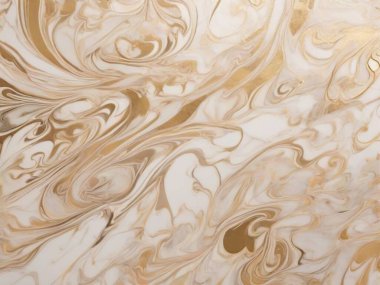 Delicate Sparkle: Marble with Champagne-Colored Swirls clipart