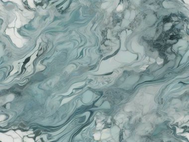 Cool Green Oasis: Sakinleştirici Mermer Doku