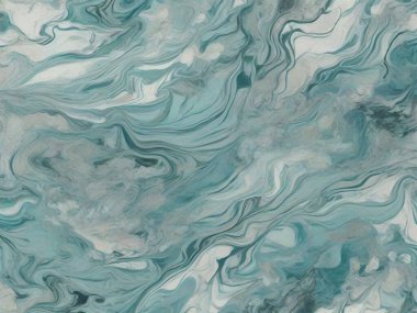 Lagoon Bliss: Yumuşak Teal Mermer Arkaplanı