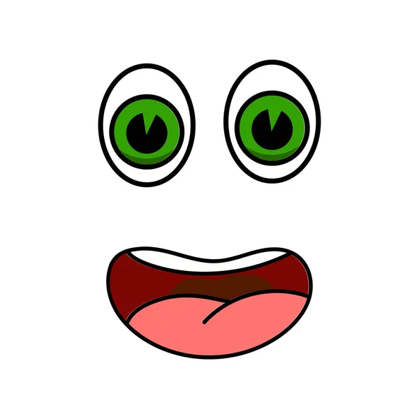 Карикатурный Талисман Eye Mouth — стоковый вектор