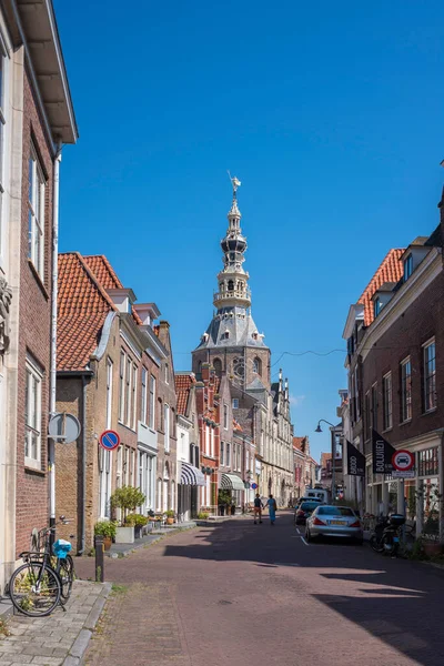 Városháza Történelmi Ház Homlokzatok Meelstraat Zierikzee Provinz Zeeland Hollandiában — Stock Fotó