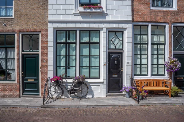 Historische Gevels Poststraat Zierikzee Provincie Zeeland Nederland — Stockfoto
