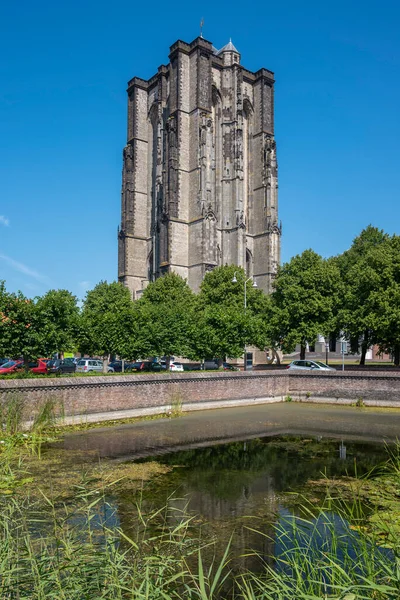 Sint Lievensmonstertoren Zierikzee Sint Lievens Minster Tornya Provinz Zeeland Hollandiában — Stock Fotó