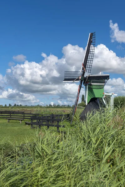 Moulin Historique Hadel Dans Musée Plein Air Zaanse Schans Zaandam — Photo