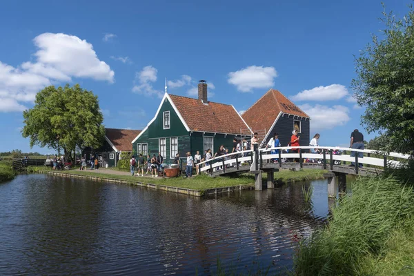 Landsbygdsscenen Zaanse Schans Friluftsmuseum Zaandam Provinsen North Holland Nederländerna — Stockfoto