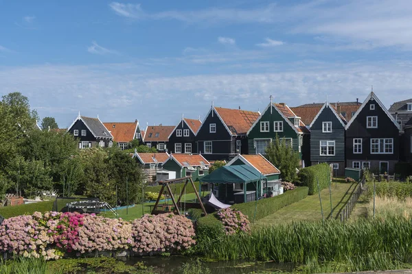 Historical Village View Havenbuurt Island Marken Province North Holland Netherlands — Stock Photo, Image