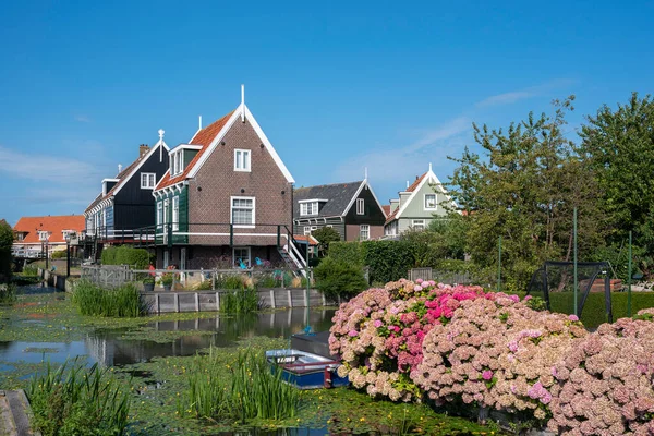 Исторический Вид Деревню Хавенбюрт Острове Мбаппе Северная Голландия Нидерландах — стоковое фото