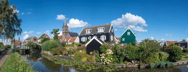Karakteristisk Utsikt Över Byn Vid Westerstraat Marken Provinsen North Holland — Stockfoto