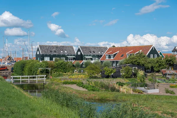 Historische Dorfansicht Havenbuurt Auf Der Insel Marken Provinz Nordholland Den — Stockfoto