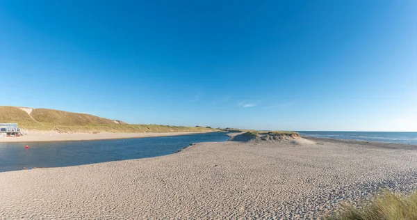 Krajobraz Laguną Plaży Schoorl Camperduin Prowincja Holandia Północna Holandii — Zdjęcie stockowe