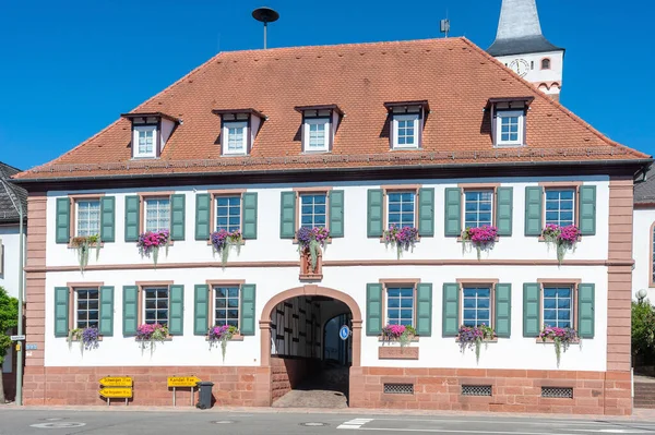 Fasaden Stadshuset Schaidt Regionen Pfalz Delstaten Rheinland Pfalz Tyskland — Stockfoto