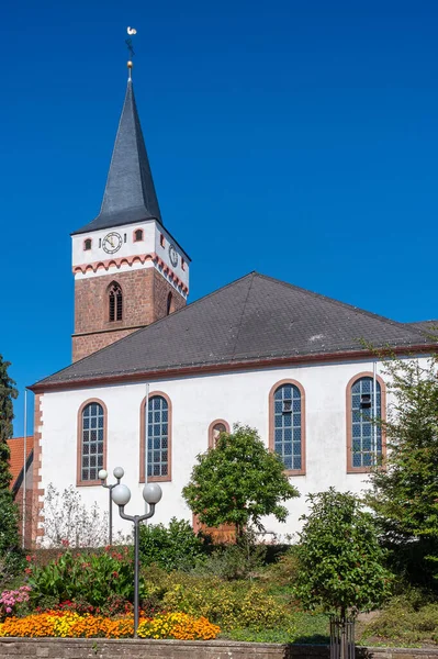 stock image Catholic Church of St Leo in Schaidt. Region Palatinate in the federal state of Rhineland-Palatinate in Germany