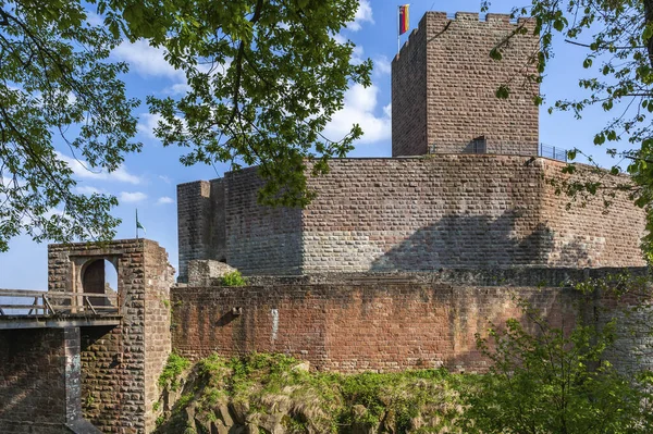 Parede Anel Guarda Castelo Landeck Perto Klingenmuenster Região Palatinado Estado — Fotografia de Stock