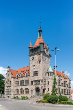 Haguenau 'daki Neo-Rönesans Tarihi Müzesi. Fransa 'nın Alsace bölgesindeki Bas-Rhin departmanı