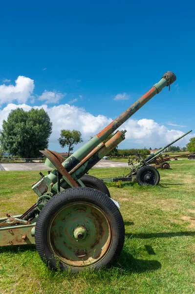Хаттен Франция Августа 2021 Года Артиллерийские Орудия Времён Второй Мировой — стоковое фото