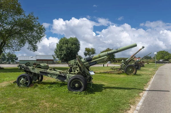 ハッテン フランス 2021年8月20日 フランスのアルザス地域のバスライン部門ハッテンで第二次世界大戦からの砲兵 — ストック写真