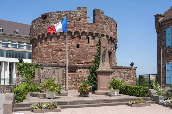 Torre Rotonda Come Parte Dell Castello Wasselonne Dipartimento Del Basso Immagini Stock Royalty Free