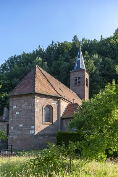 Kerk Van Sint Elisabeth Van Het Voormalige Cisterciënzer Klooster Sturzelbronn Rechtenvrije Stockfoto's