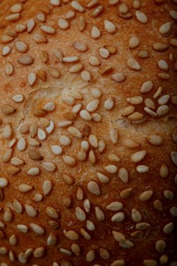 Tohumlu ekmek (makro ayrıntı)