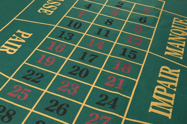 Zugeschnittenes Bild Des Roulette Spielbretts — Stockfoto