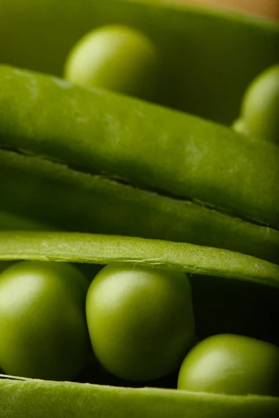 Macro Detail Fresh Peas Shot — Stock Photo, Image