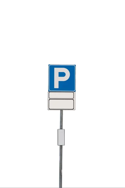 Parking Road Sign Isolated White Background — Stock Photo, Image