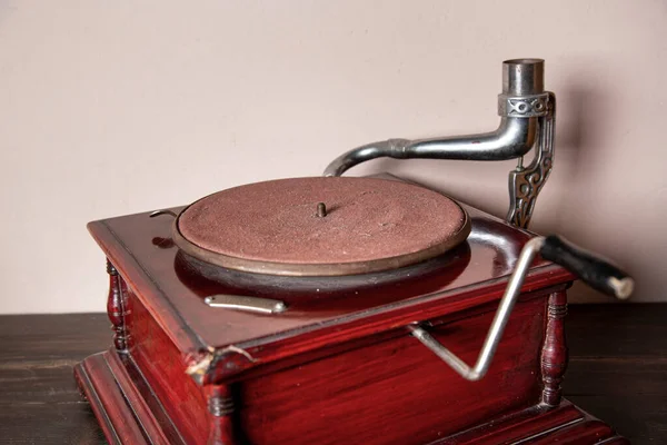 Velho Vintage Record Player — Fotografia de Stock