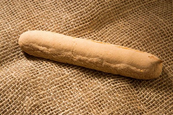 Крупным Планом Свежего Хлеба Мешочке — стоковое фото