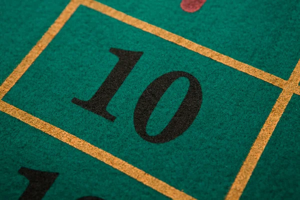Detail Eines Roulettetisches Mit Der Zahl — Stockfoto
