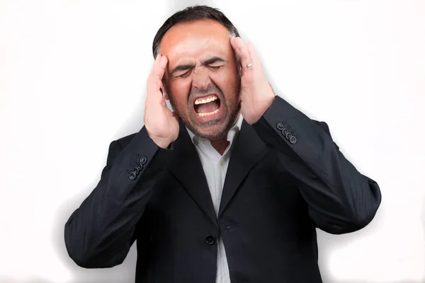 Mężczyzna Krzyczy Krzyczy — Zdjęcie stockowe