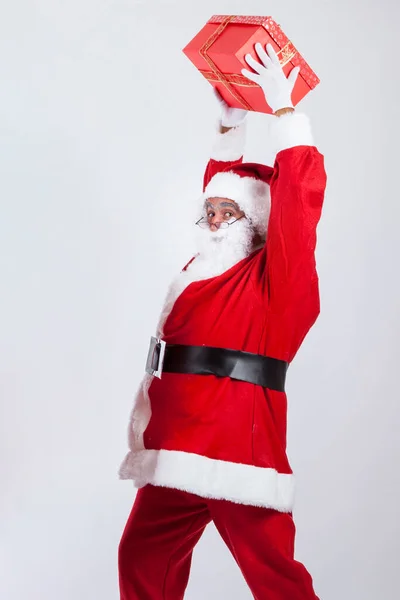 Weihnachtsmann Isoliert Auf Weißem Hintergrund — Stockfoto