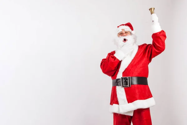 Santa Claus Aislado Sobre Fondo Blanco —  Fotos de Stock