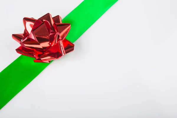Karácsonyi Háttér Piros Ajándék Doboz — Stock Fotó