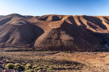 Fas 'taki çöl manzarası.